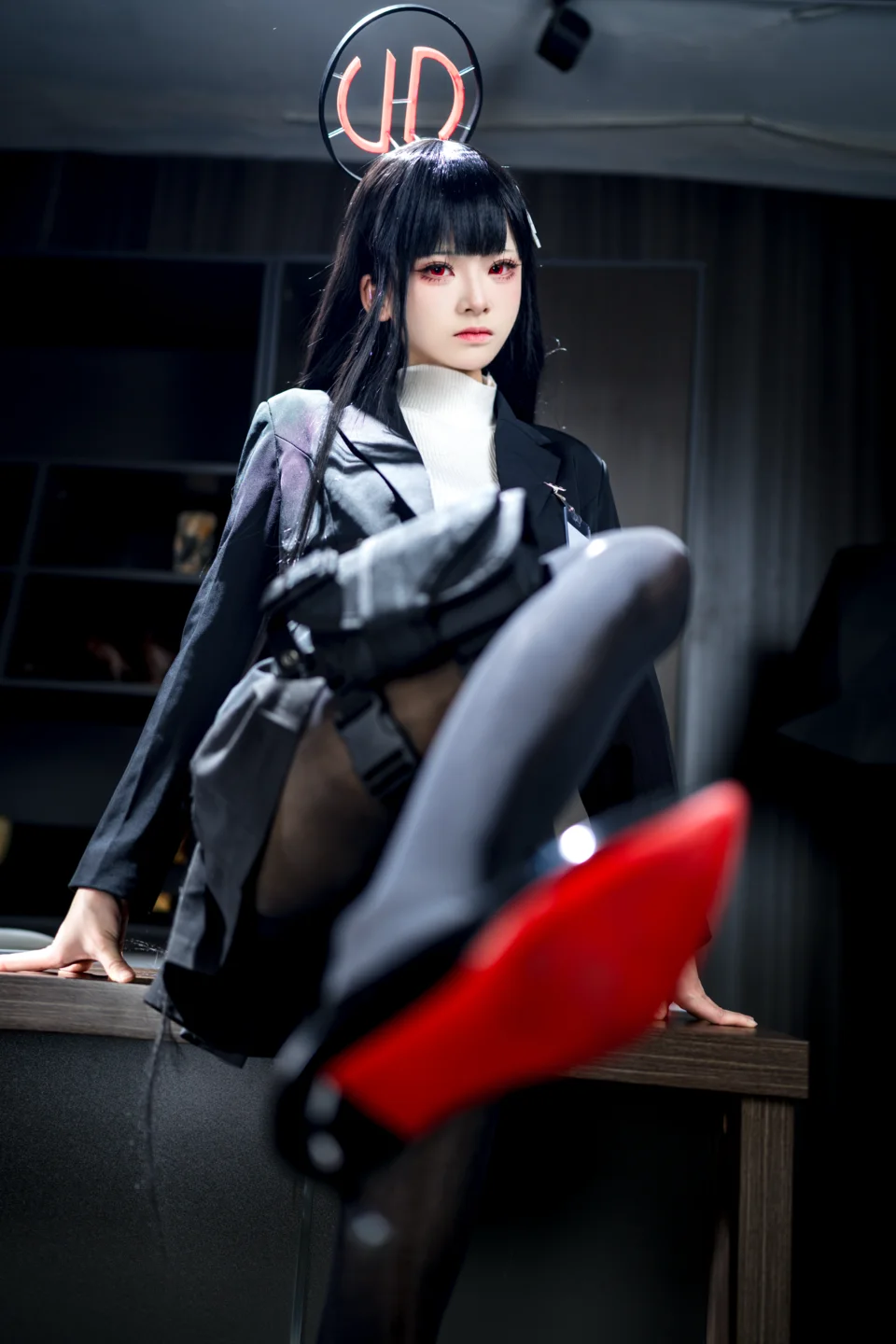 九柒喵 - No.026 蔚蓝档案 调月莉音 [64P-1.4GB] tg@simisebaisi 【丝足阁】028.webp